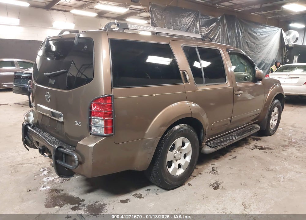 2005 NISSAN PATHFINDER SE VIN: 5N1AR18W65C703936