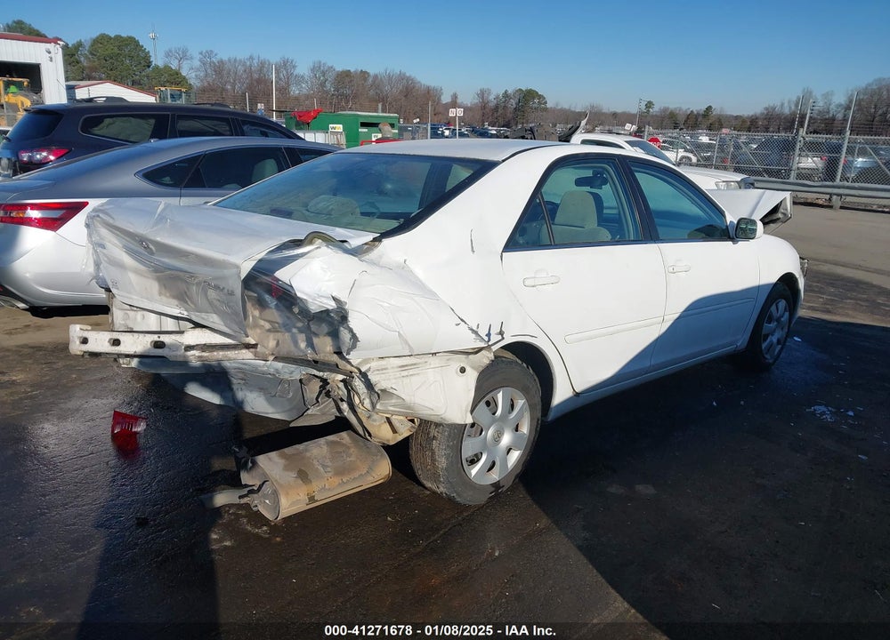 2004 TOYOTA CAMRY LE VIN: 4T1BE32K64U374228