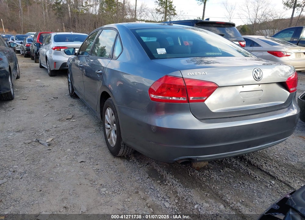 2012 VOLKSWAGEN PASSAT VIN: 1VWAH7A3XCC084214