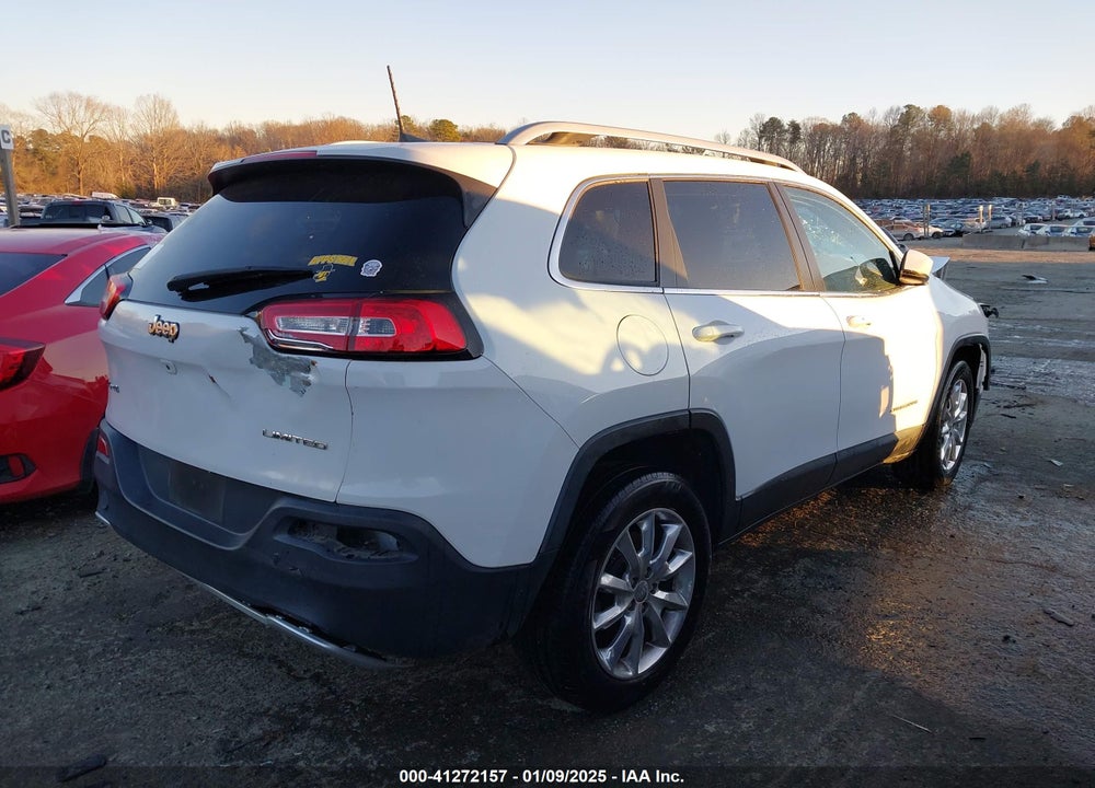 2016 JEEP CHEROKEE LIMITED VIN: 1C4PJMDB1GW255763