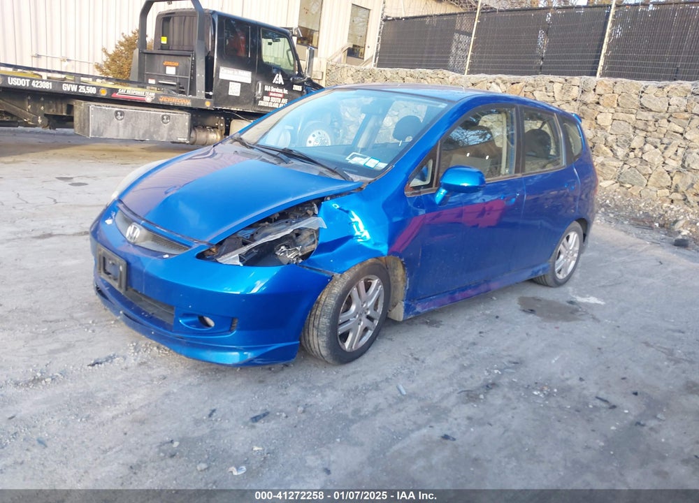 2007 HONDA FIT SPORT VIN: JHMGD38627S060324
