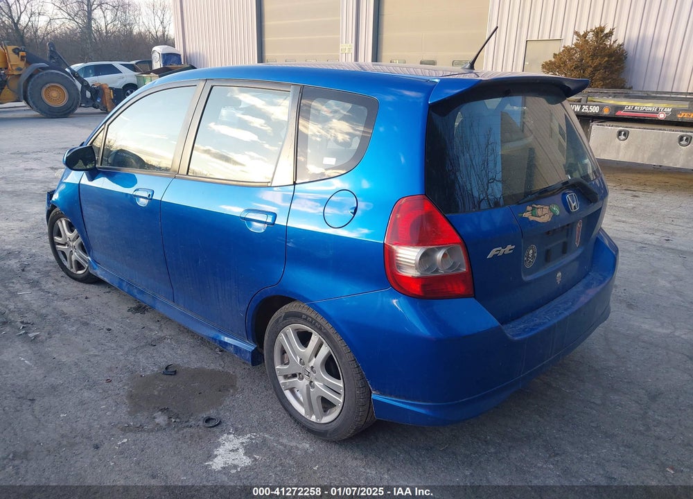 2007 HONDA FIT SPORT VIN: JHMGD38627S060324