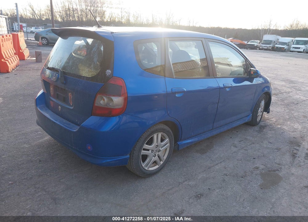 2007 HONDA FIT SPORT VIN: JHMGD38627S060324
