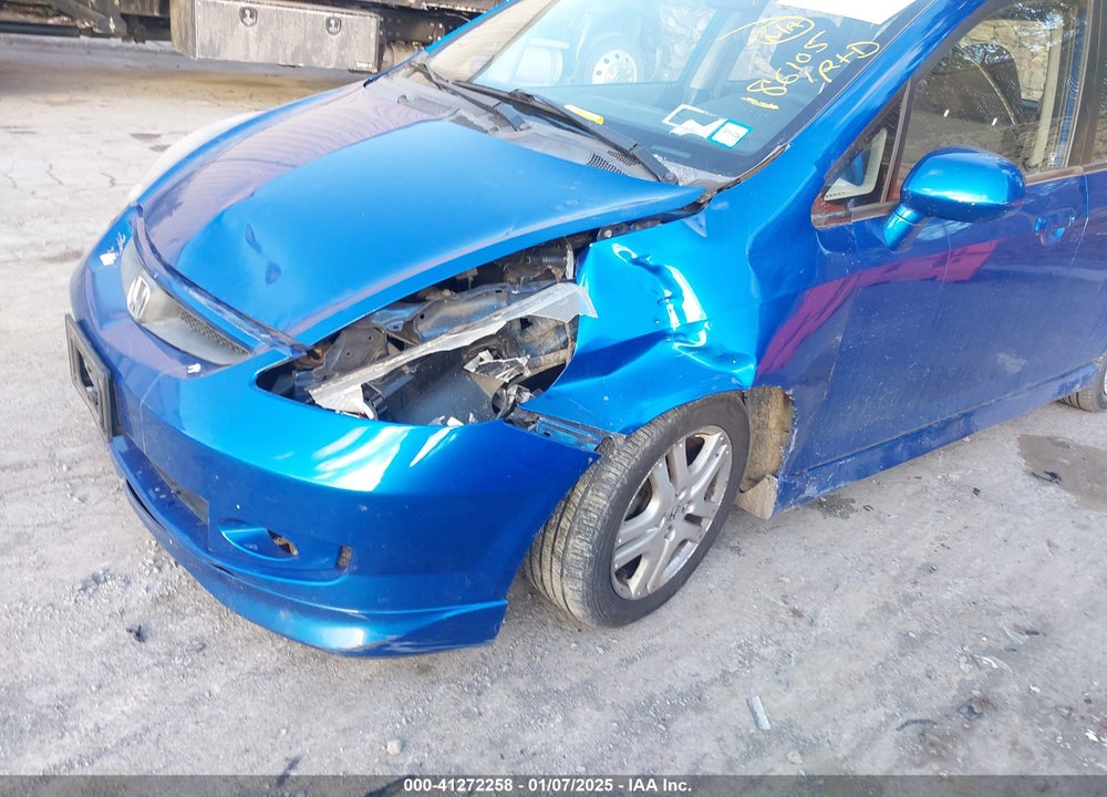 2007 HONDA FIT SPORT VIN: JHMGD38627S060324