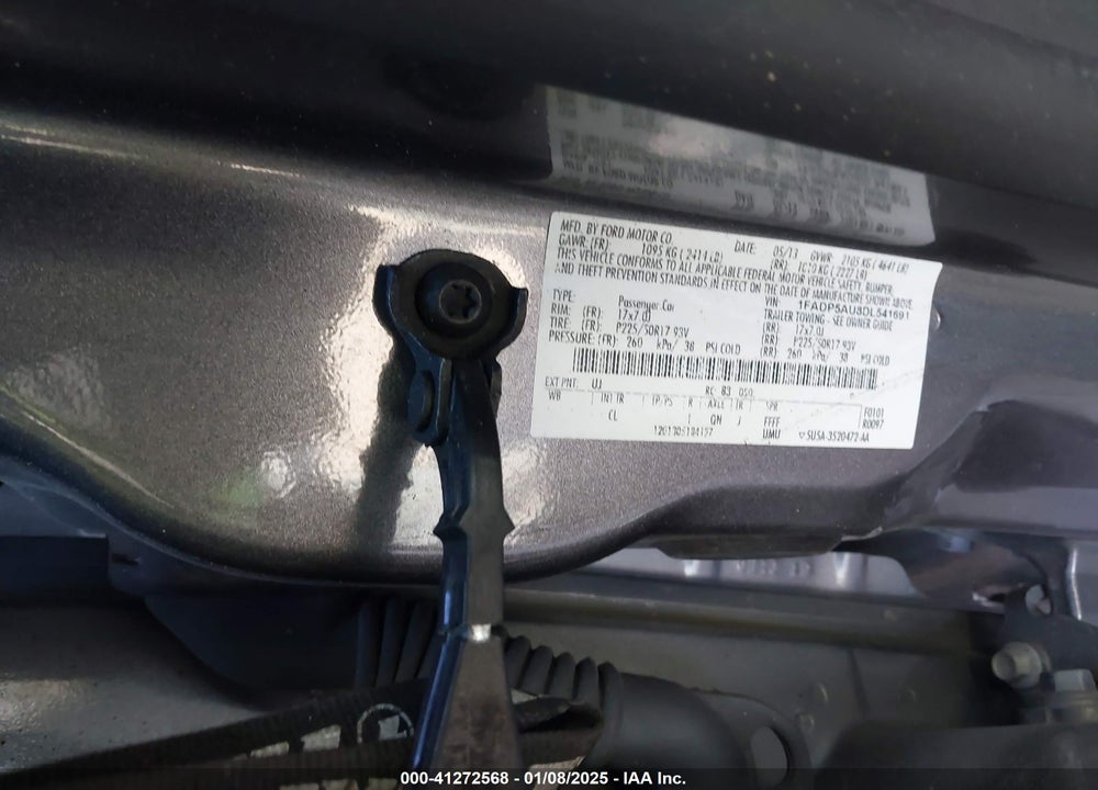 2013 FORD C-MAX HYBRID SE VIN: 1FADP5AU8DL541691