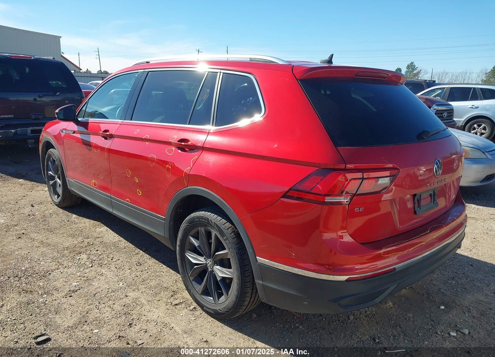 2022 VOLKSWAGEN TIGUAN 2.0T SE VIN: 3VV2B7AX2NM168798