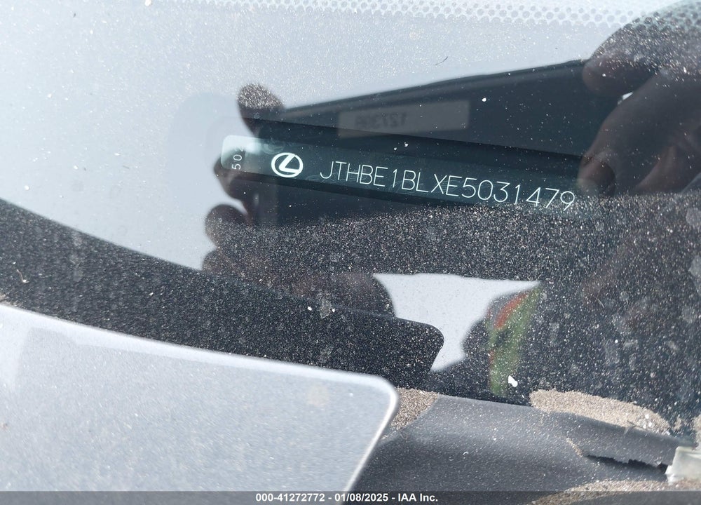 2014 LEXUS GS VIN: JTHBE1BLXE5031479