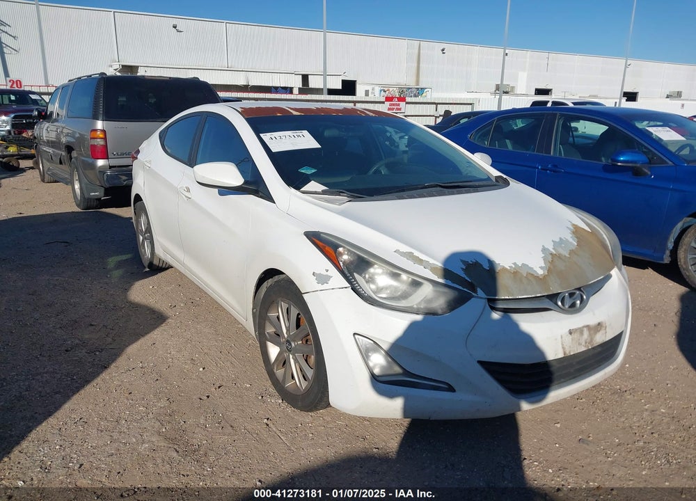 2014 HYUNDAI ELANTRA SE VIN: 5NPDH4AE9EH485812