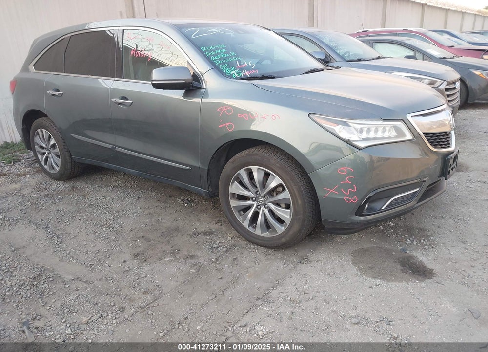 2015 ACURA MDX TECHNOLOGY PACKAGE VIN: 5FRYD4H42FB018644