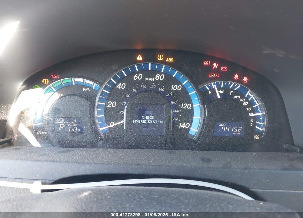 2012 TOYOTA CAMRY HYBRID VIN: 4T1BD1FK0CU040633