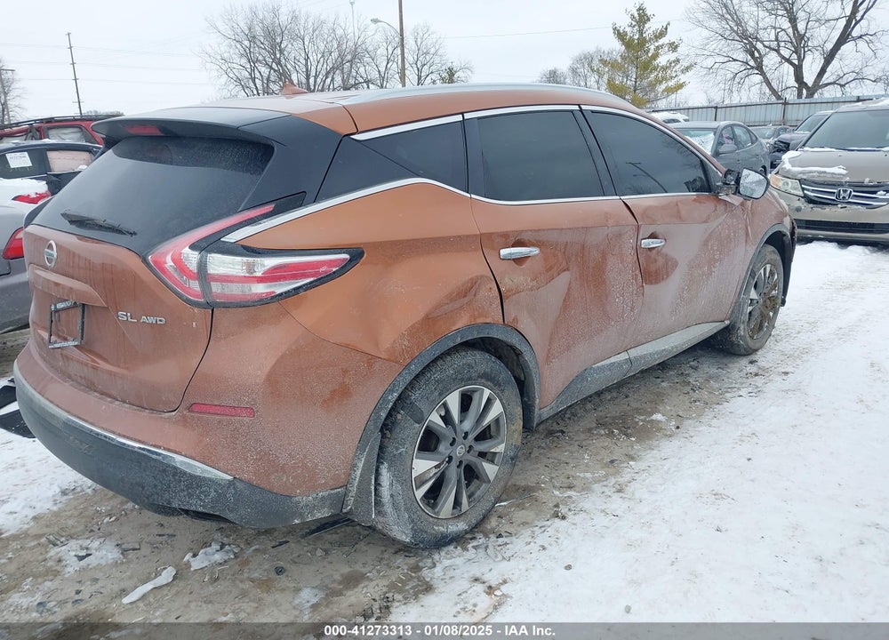 2016 NISSAN MURANO SL VIN: 5N1AZ2MH6GN111439