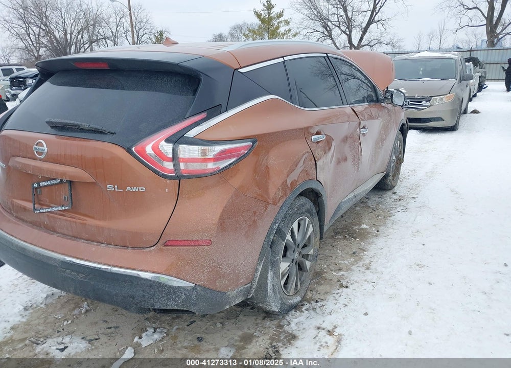 2016 NISSAN MURANO SL VIN: 5N1AZ2MH6GN111439