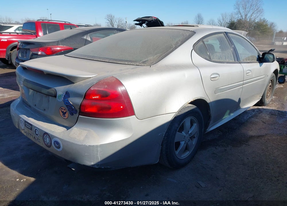 2008 PONTIAC GRAND PRIX VIN: 2G2WP552781144792