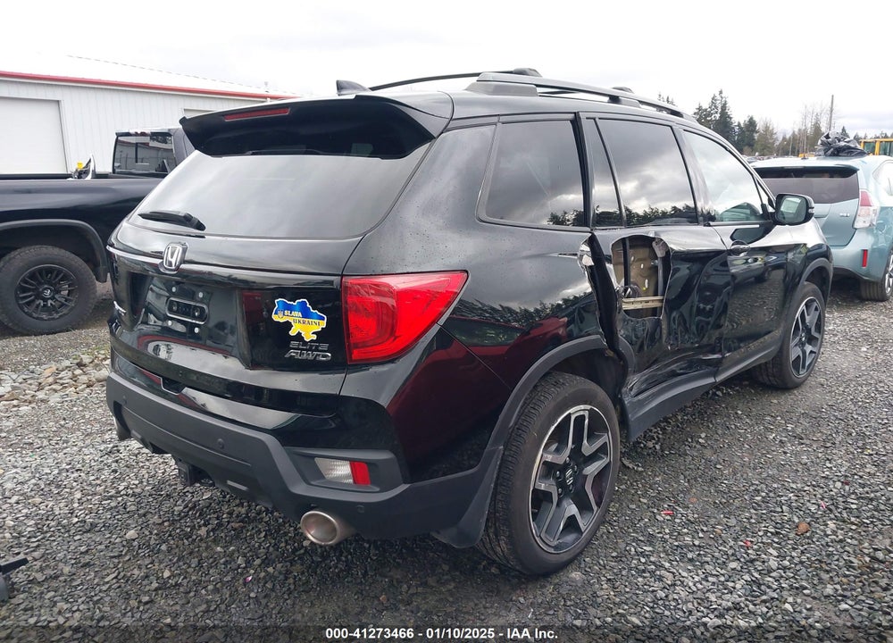 2023 HONDA PASSPORT AWD ELITE VIN: 5FNYF8H05PB008532