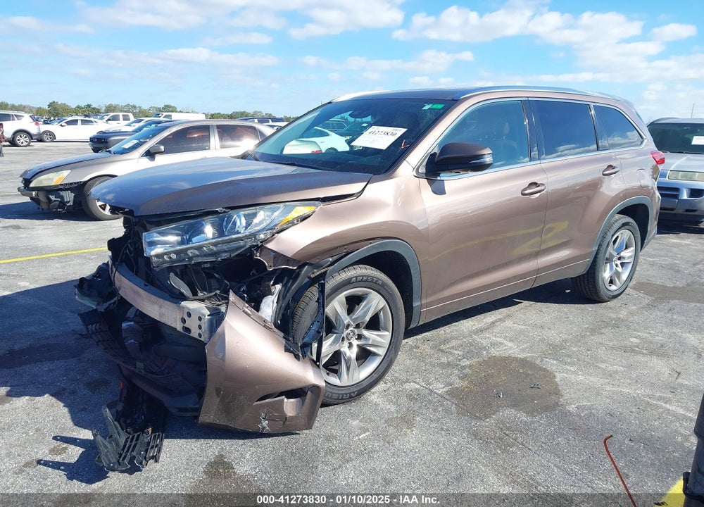 2019 TOYOTA HIGHLANDER LIMITED VIN: 5TDYZRFH1KS304576