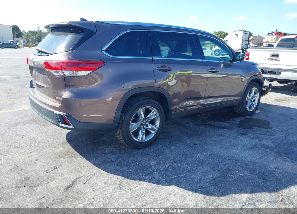 2019 TOYOTA HIGHLANDER LIMITED VIN: 5TDYZRFH1KS304576