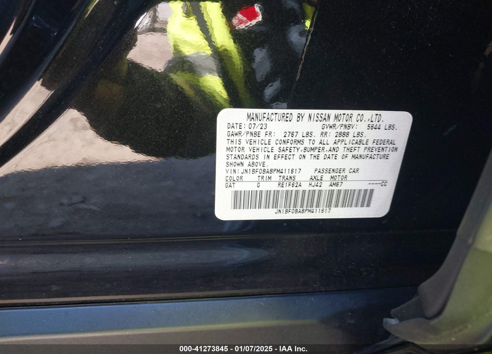 2023 NISSAN ARIYA EMPOWER+ VIN: JN1BF0BA8PM411617