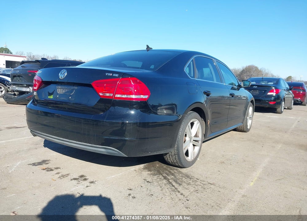 2014 VOLKSWAGEN PASSAT VIN: 1VWBT7A39EC041098