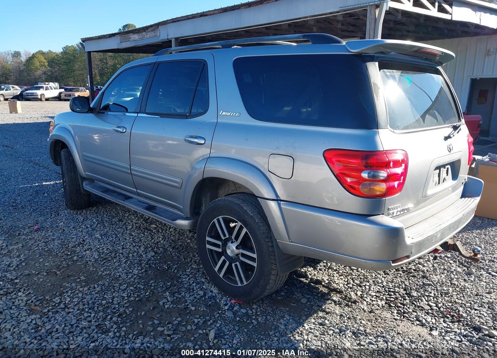 2004 TOYOTA SEQUOIA LIMITED V8 VIN: 5TDZT38A34S238330