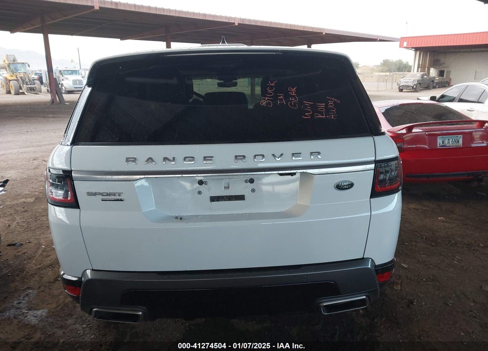 2018 LAND ROVER RANGE ROVER SPORT HSE VIN: SALWR2RV0JA806015