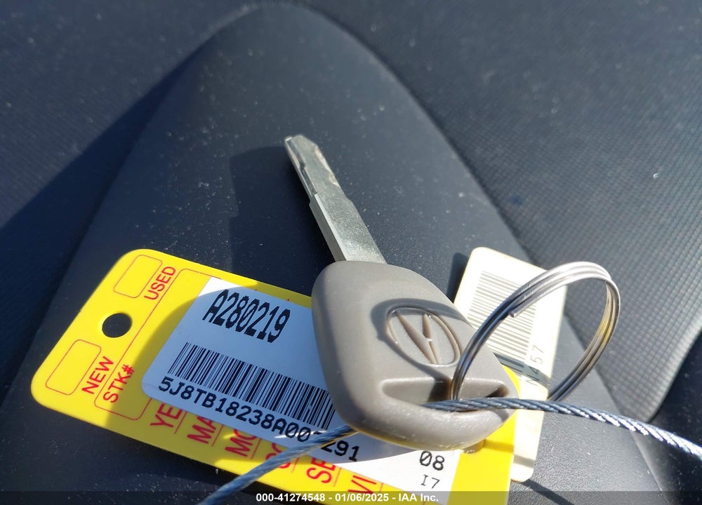 2008 ACURA RDX VIN: 5J8TB18238A003291