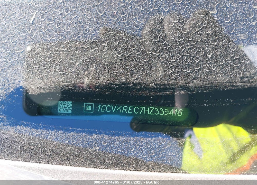 2017 CHEVROLET SILVERADO 1500 1LT VIN: 1GCVKREC7HZ335416
