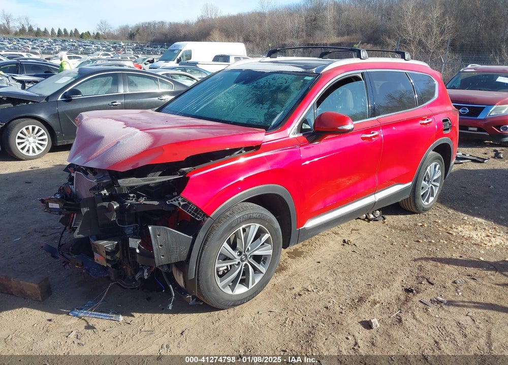 2020 HYUNDAI SANTA FE SEL VIN: 5NMS3CAD8LH217707