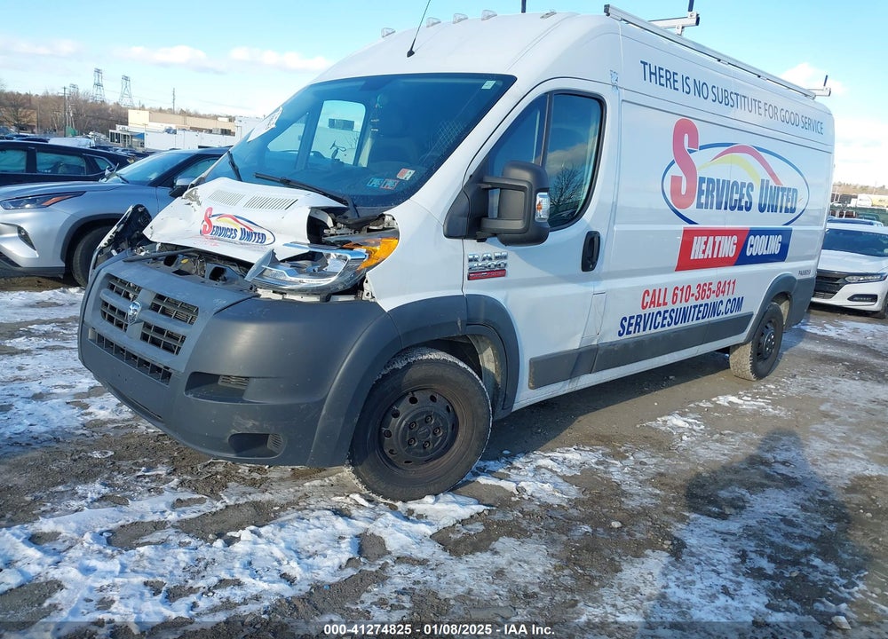 2014 RAM PROMASTER 2500 HIGH ROOF VIN: 3C6TRVDG3EE119318