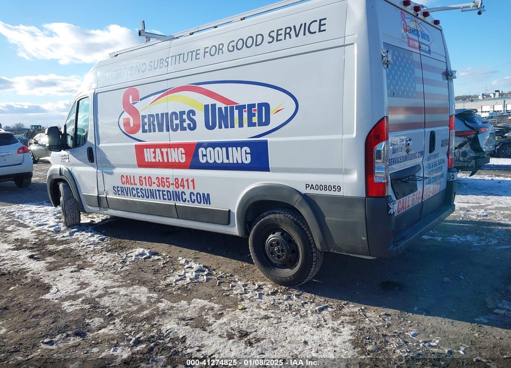 2014 RAM PROMASTER 2500 HIGH ROOF VIN: 3C6TRVDG3EE119318
