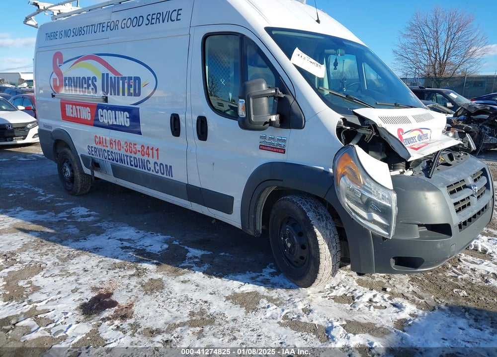 2014 RAM PROMASTER 2500 HIGH ROOF VIN: 3C6TRVDG3EE119318