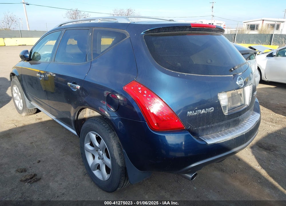 2007 NISSAN MURANO SE VIN: JN8AZ08W97W633255