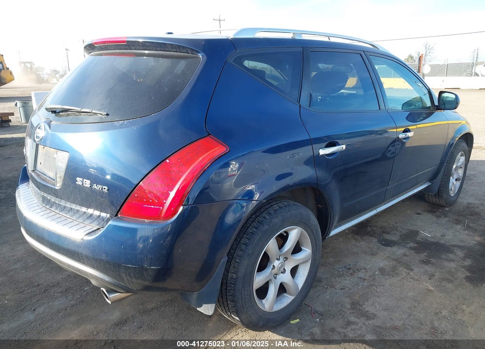 2007 NISSAN MURANO SE VIN: JN8AZ08W97W633255