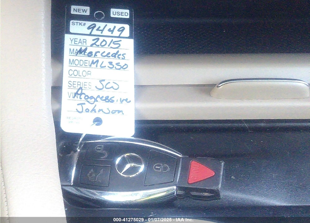 2015 MERCEDES-BENZ ML 350 VIN: 4JGDA5JB6FA521959