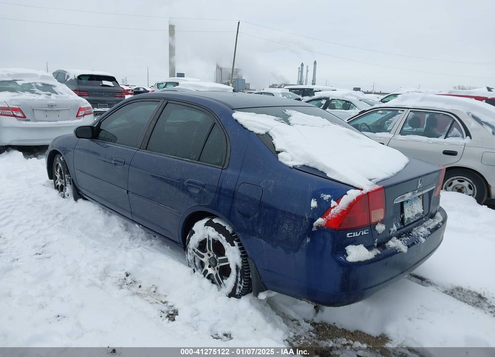 2002 HONDA CIVIC EX VIN: 1HGES26852L010812