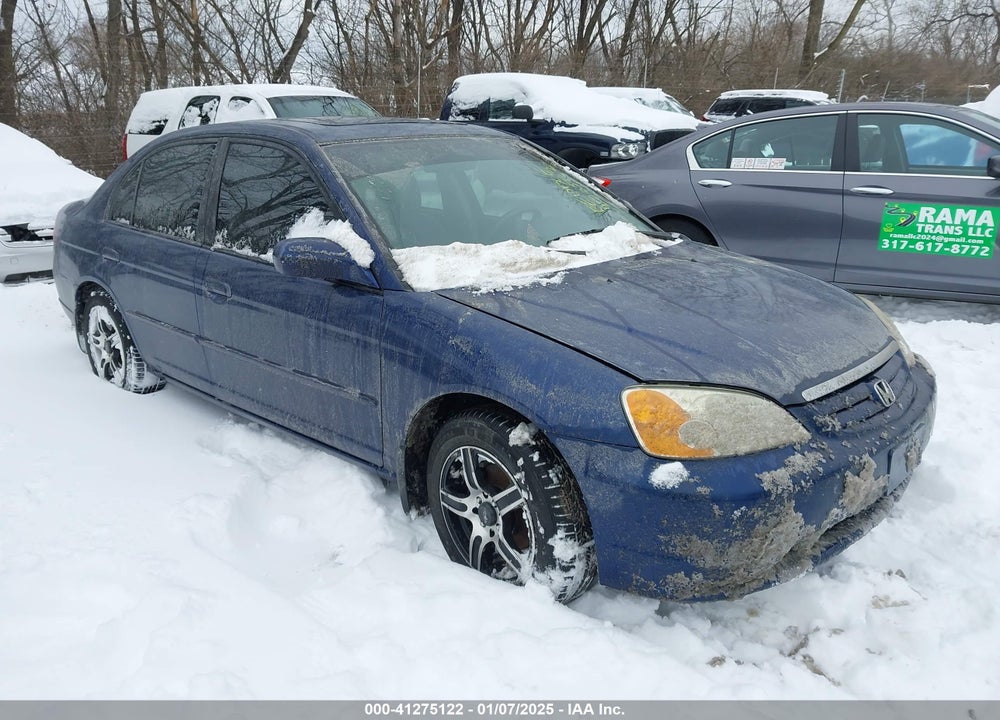 2002 HONDA CIVIC EX VIN: 1HGES26852L010812