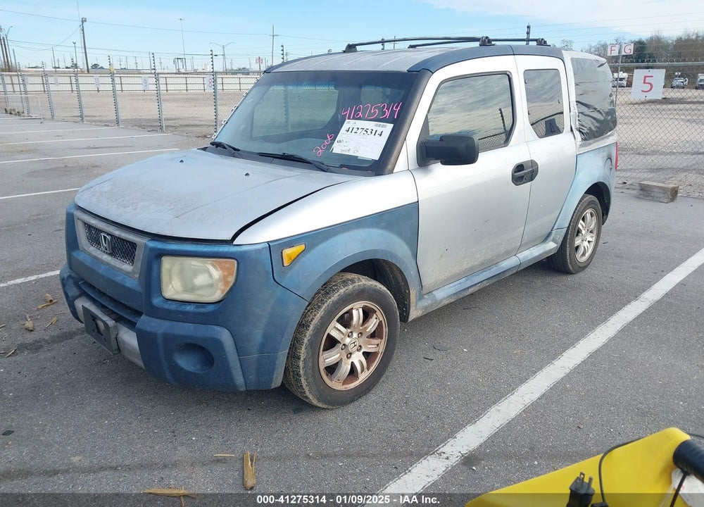 2006 HONDA ELEMENT EX VIN: 5J6YH18676L016188