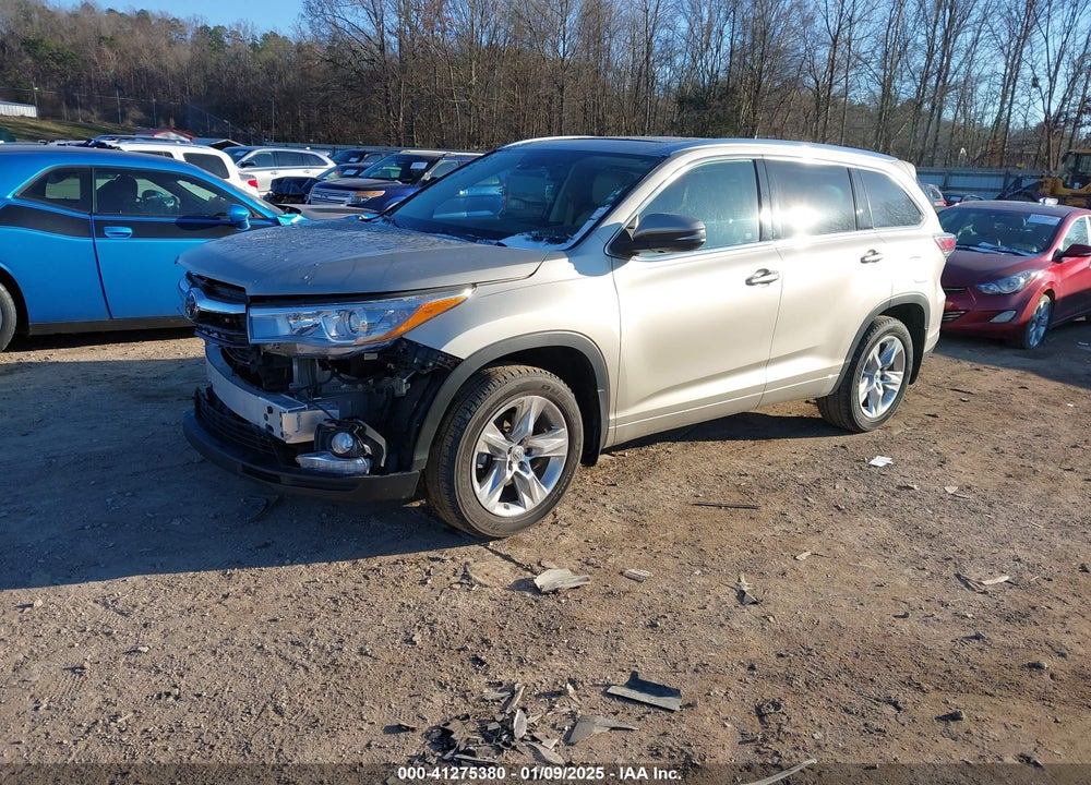 2014 TOYOTA HIGHLANDER LIMITED PLATINUM V6 VIN: 5TDDKRFH5ES038678