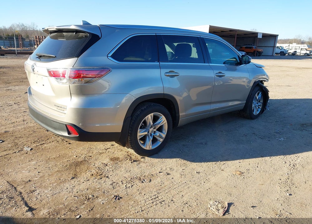 2014 TOYOTA HIGHLANDER LIMITED PLATINUM V6 VIN: 5TDDKRFH5ES038678