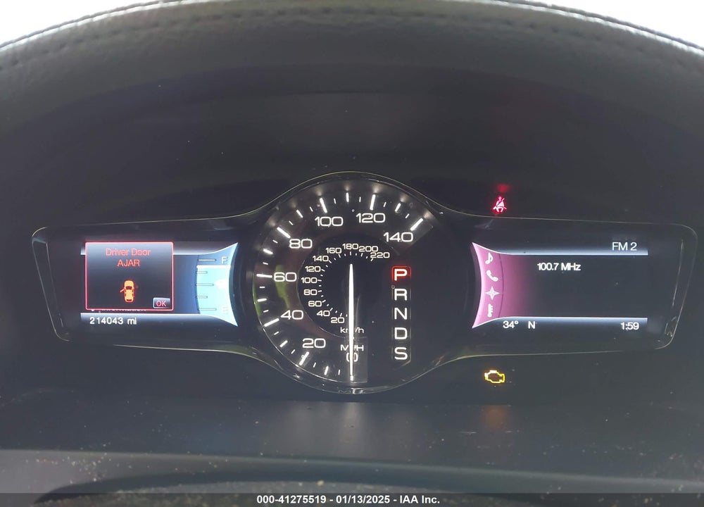 2013 LINCOLN MKX VIN: 2LMDJ8JK6DBL17279