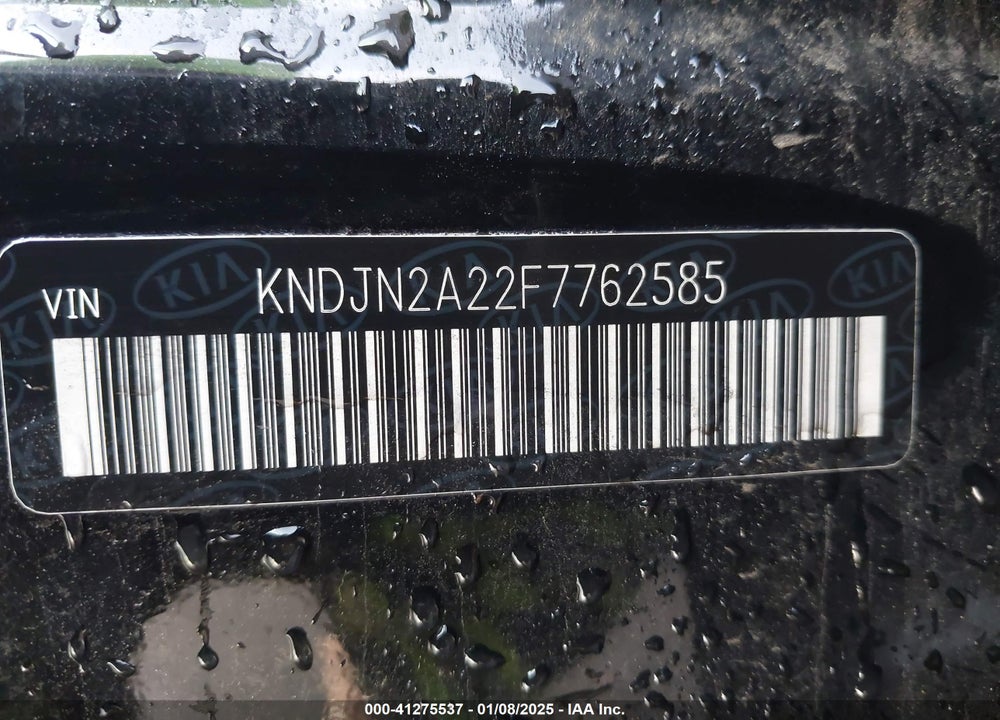 2015 KIA SOUL VIN: KNDJN2A22F7762585
