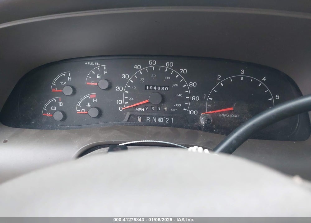 2000 FORD EXCURSION LIMITED VIN: 1FMNU43S7YEC01578