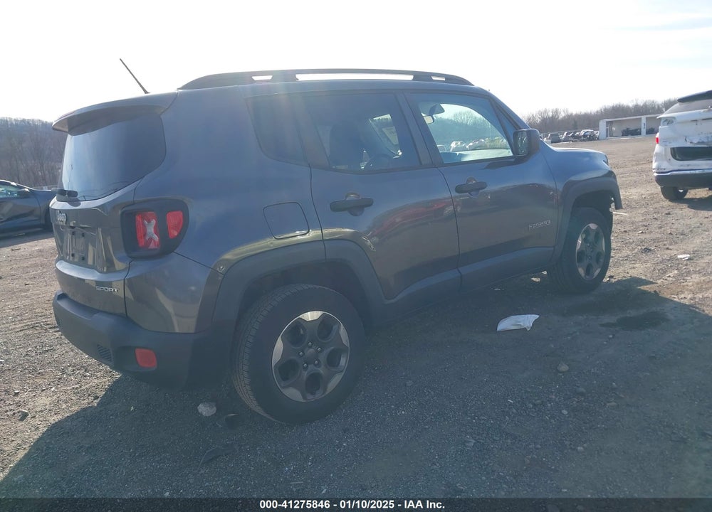 2017 JEEP RENEGADE SPORT 4X4 VIN: ZACCJBAB6HPF90345