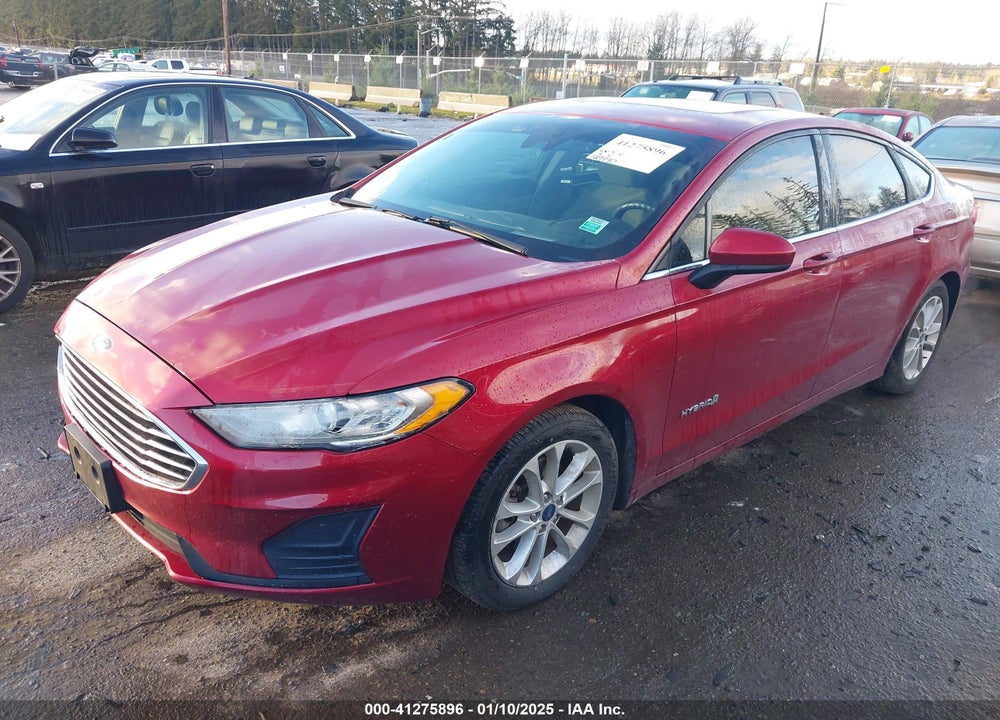 2019 FORD FUSION HYBRID VIN: 3FA6P0LU8KR241902