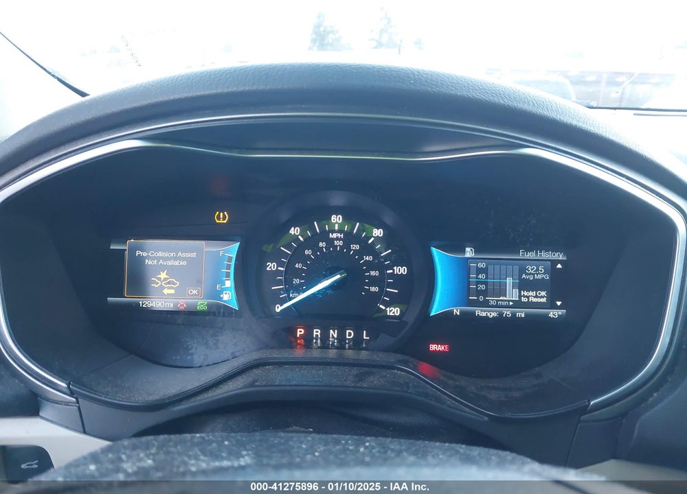 2019 FORD FUSION HYBRID VIN: 3FA6P0LU8KR241902