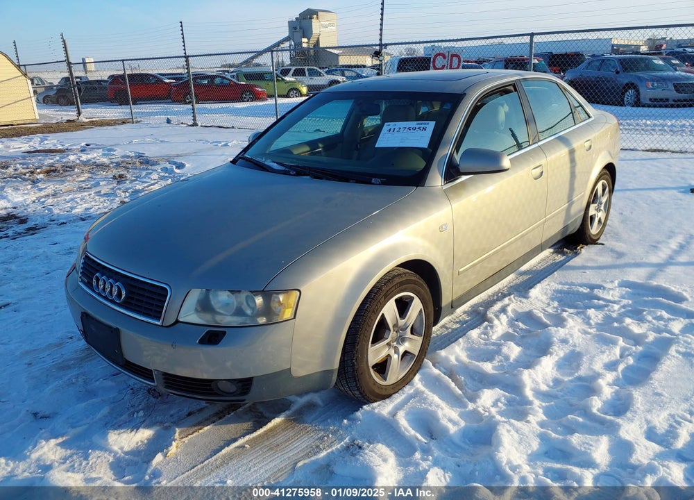 2002 AUDI A4 3.0 VIN: WAULT68EX2A257717