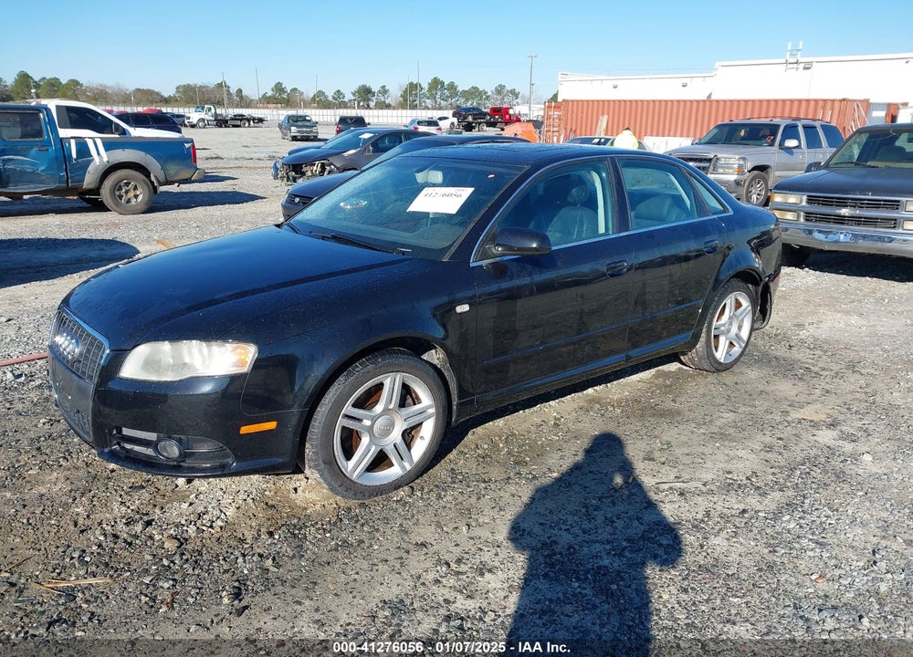 2008 AUDI A4 2.0T VIN: WAUDF78E88A067912