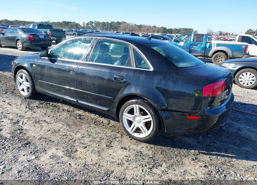2008 AUDI A4 2.0T VIN: WAUDF78E88A067912