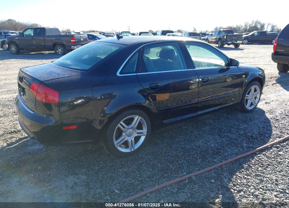2008 AUDI A4 2.0T VIN: WAUDF78E88A067912