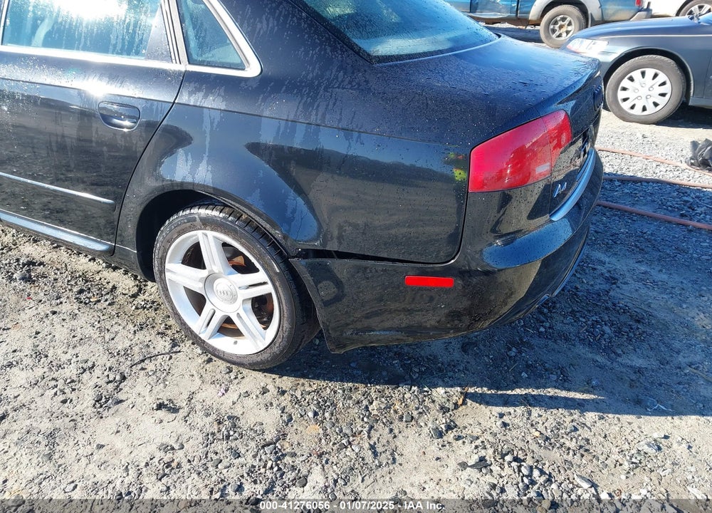 2008 AUDI A4 2.0T VIN: WAUDF78E88A067912