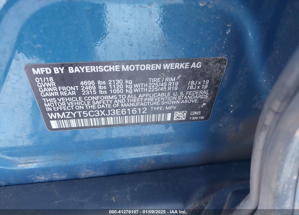 2018 MINI COUNTRYMAN COOPER S VIN: WMZYT5C3XJ3E61612